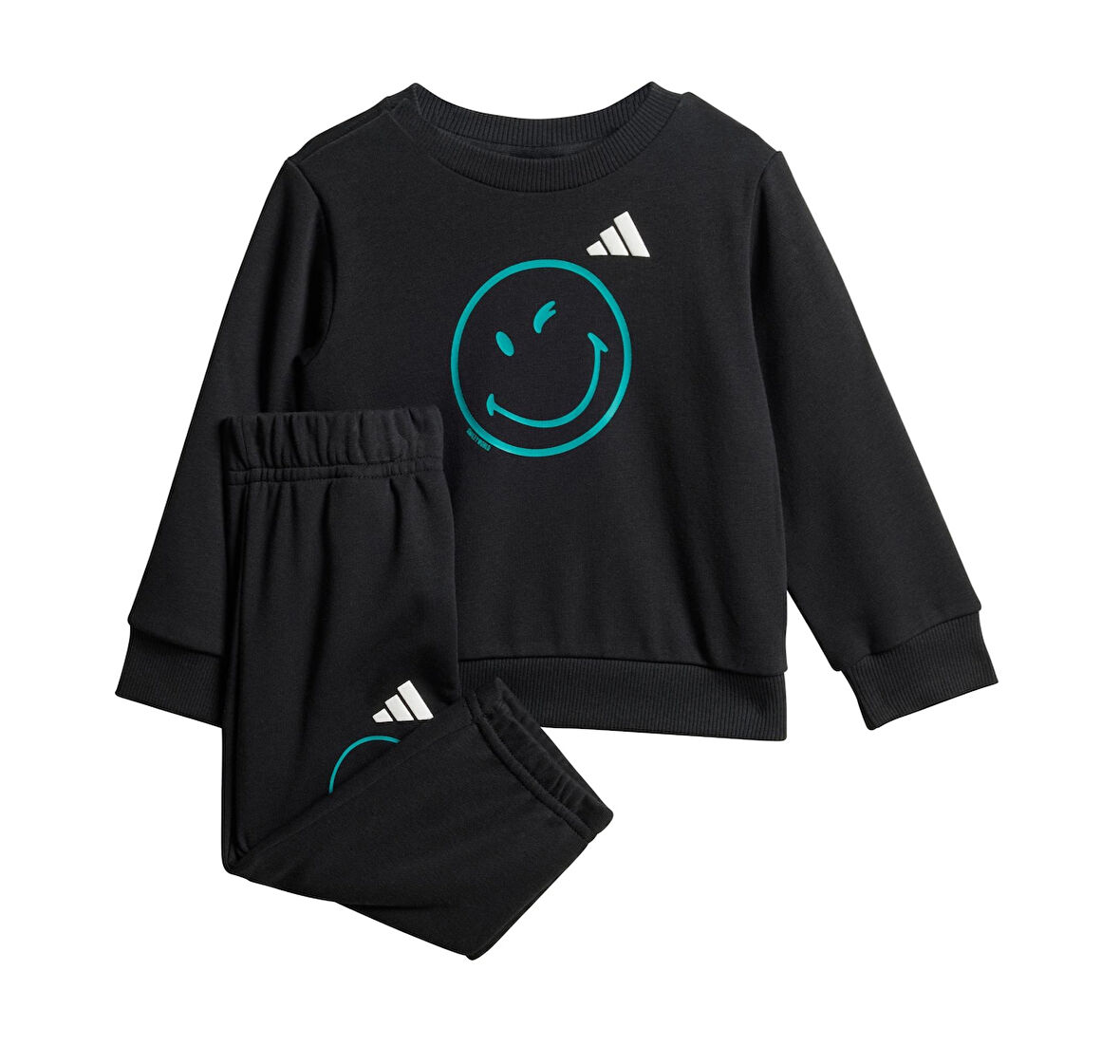 JN2151-B adidas X Smileyworld  Jogger Bebek Eşofman Takımı Siyah