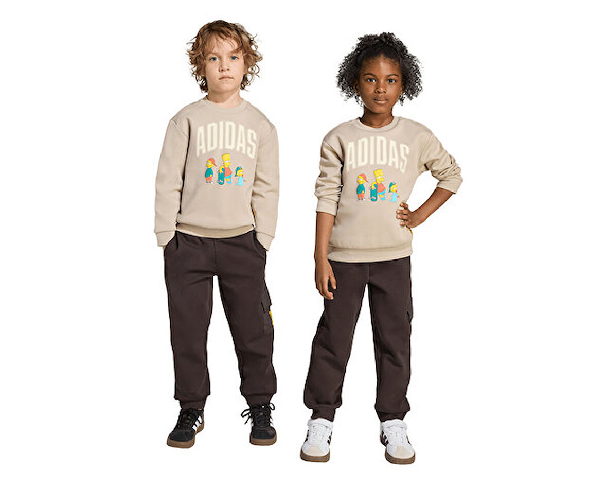 adidas Lk Sim Jog Çocuk Günlük Eşofman Takımı JL9197 Krem