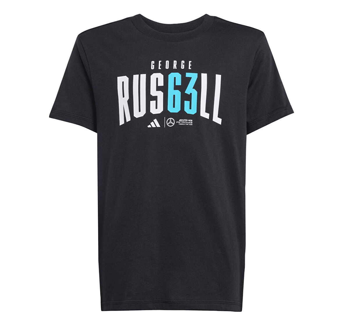 JZ8908-C adidas Mercedes - Amg  George Russell &amp;Ccedil;ocuk T-Shirt Siyah