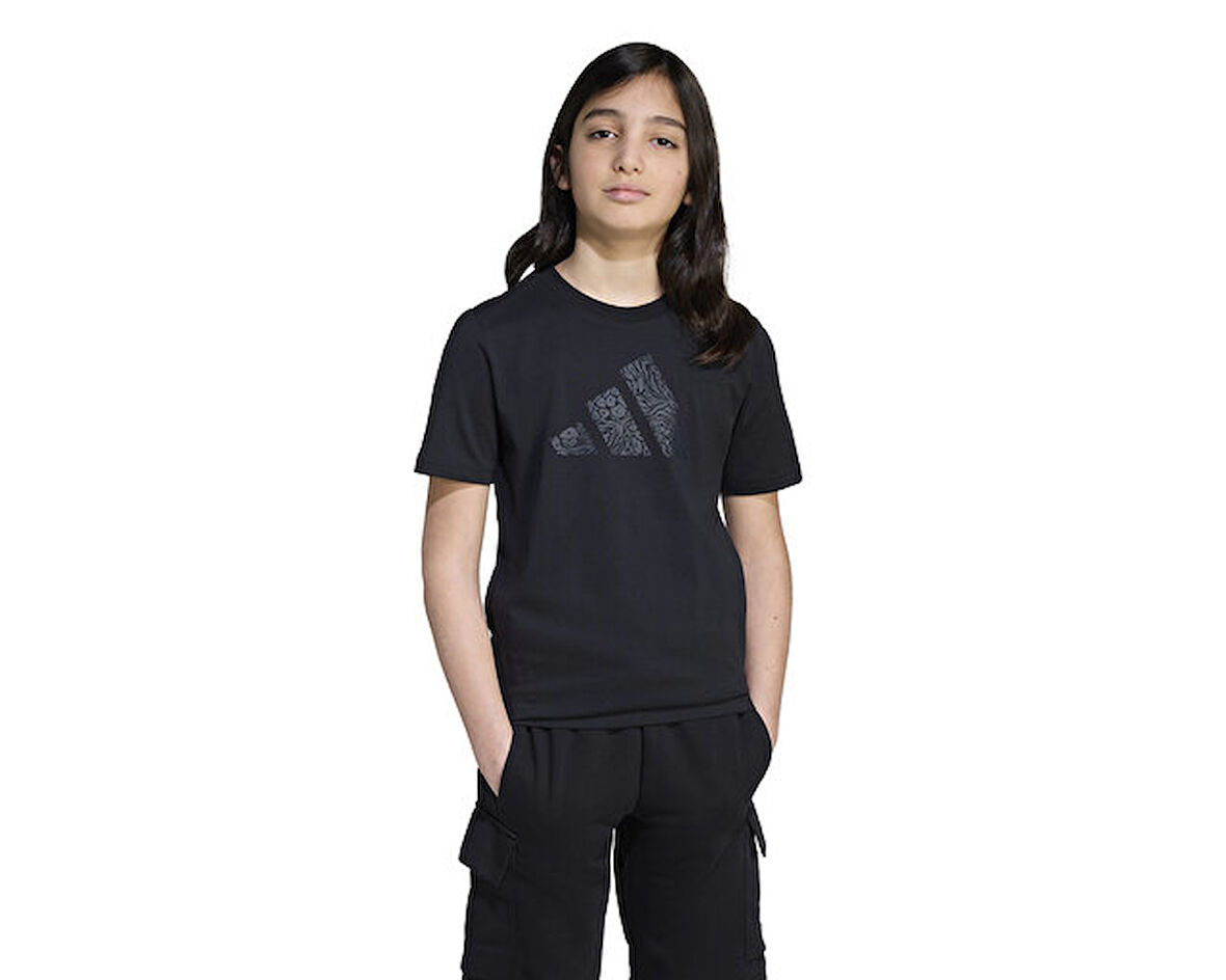 adidas J Fı T Çocuk Günlük Tişört JV5204 Siyah