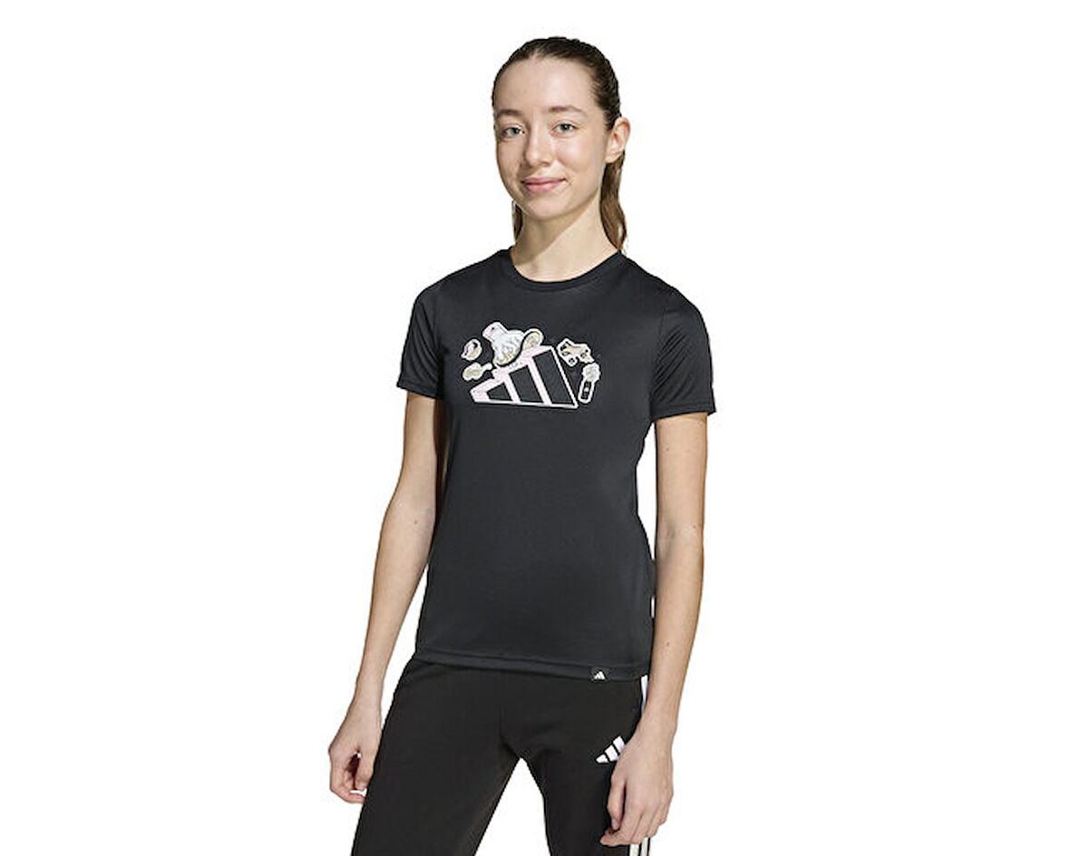 adidas Jg Animal T 2 Çocuk Günlük Tişört JV5202 Siyah