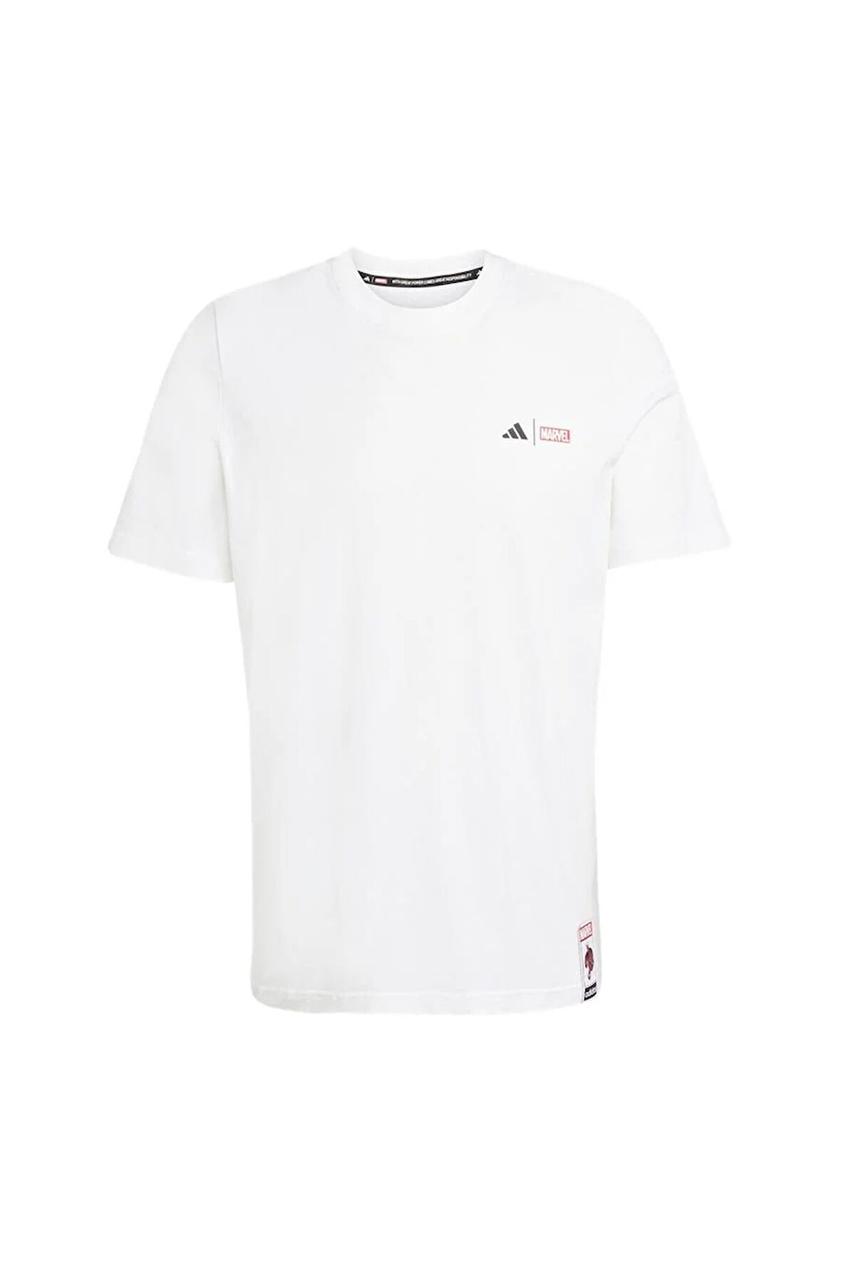 adidas Erkek  Beyaz  T-shirt M SPIDERMAN T-S JL8056