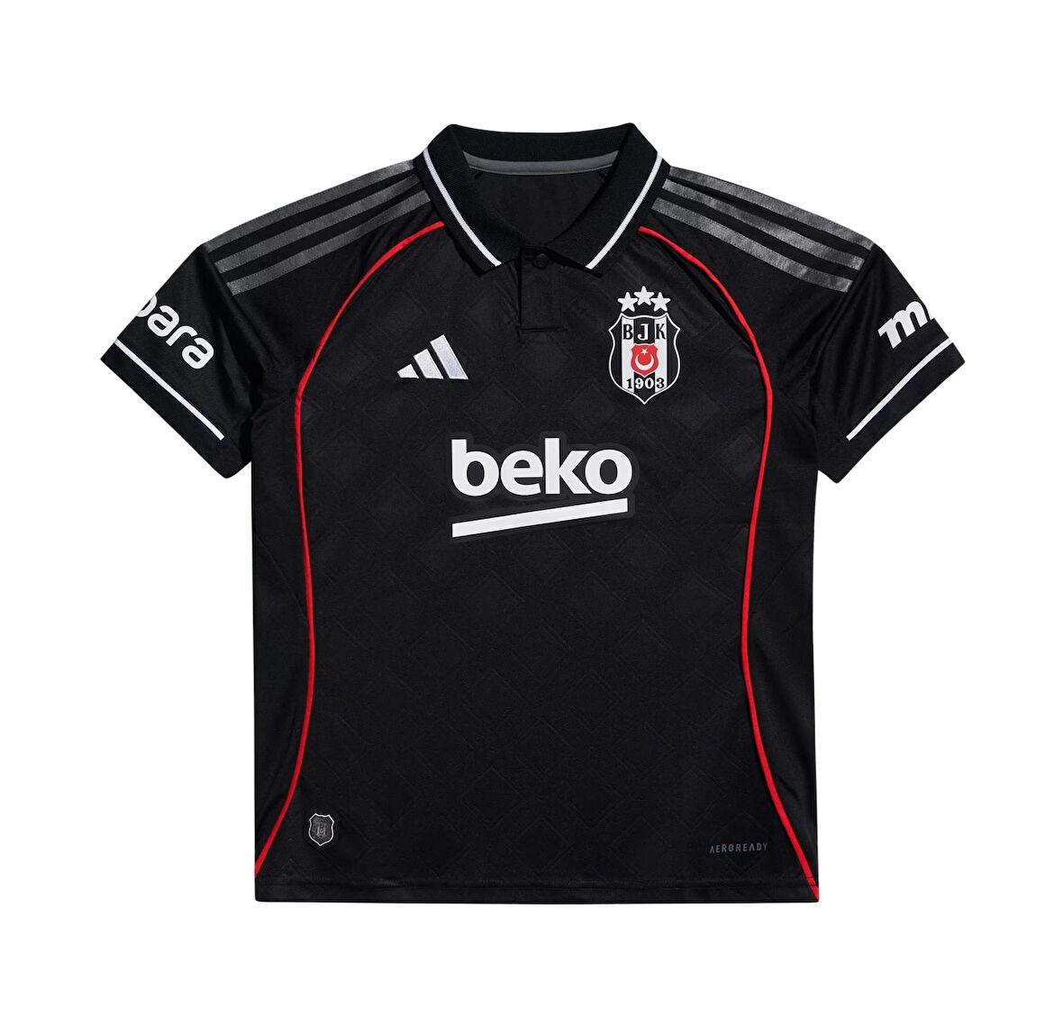 JN9926-C adidas Bjk Beşiktaş 25-26 &amp;Uuml;&amp;ccedil;&amp;uuml;nc&amp;uuml; &amp;Ccedil;ocuk Forma Siyah