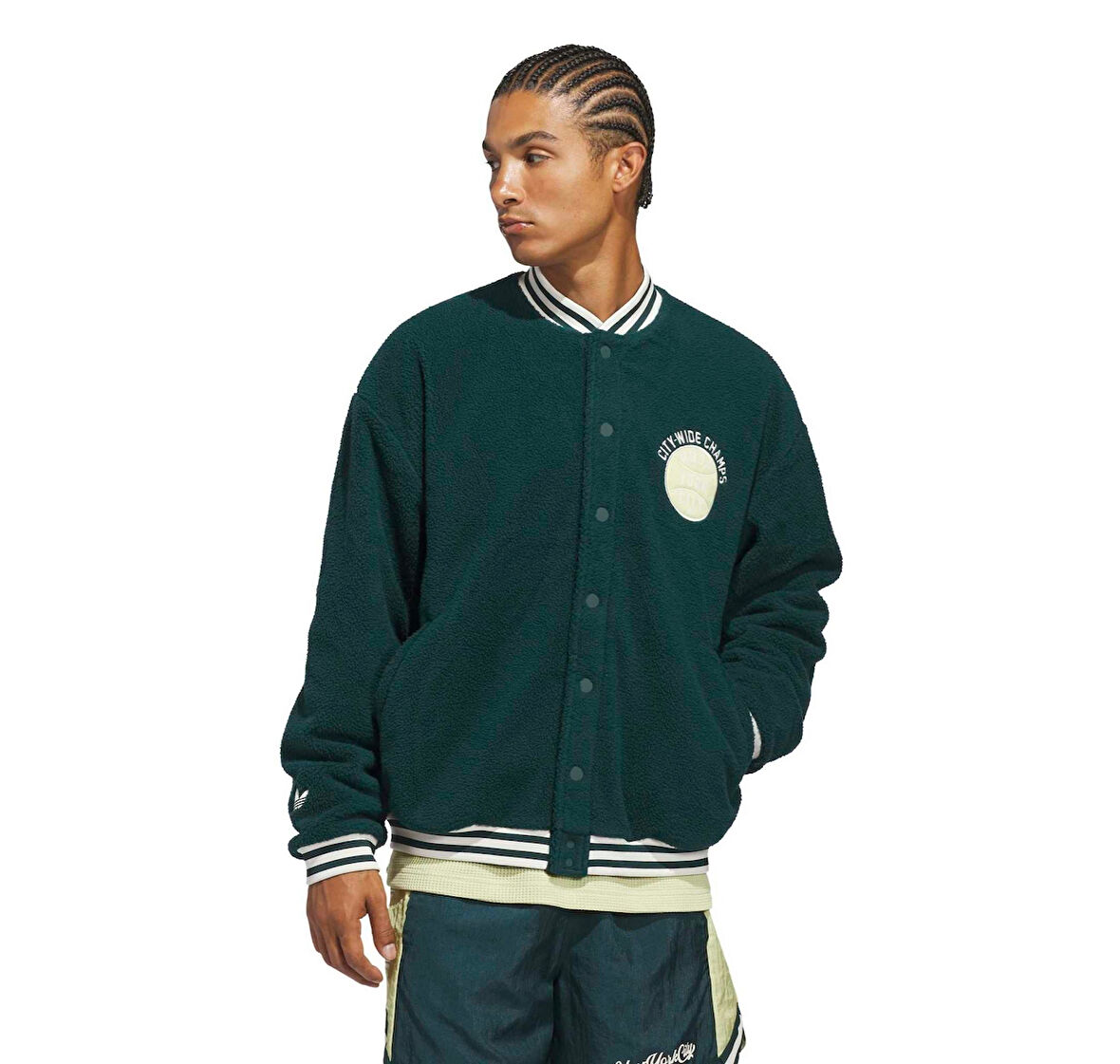 JY4734-E adidas Hyc Coach Jkt Erkek Ceket Yeşil