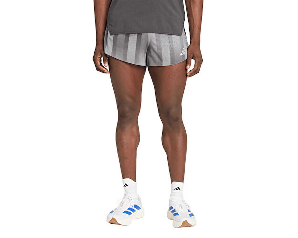 adidas Adizero P Sht M Erkek Koşu Şortu JV9294 Gri