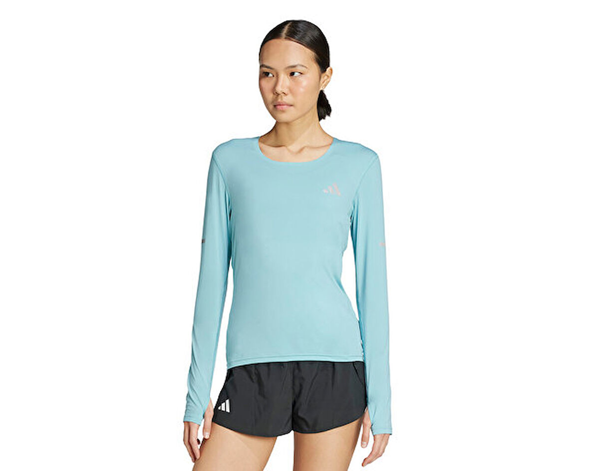 adidas Adi365 Co Ls W Kadın Koşu Uzun Kollu Tişört KB9919 Mavi