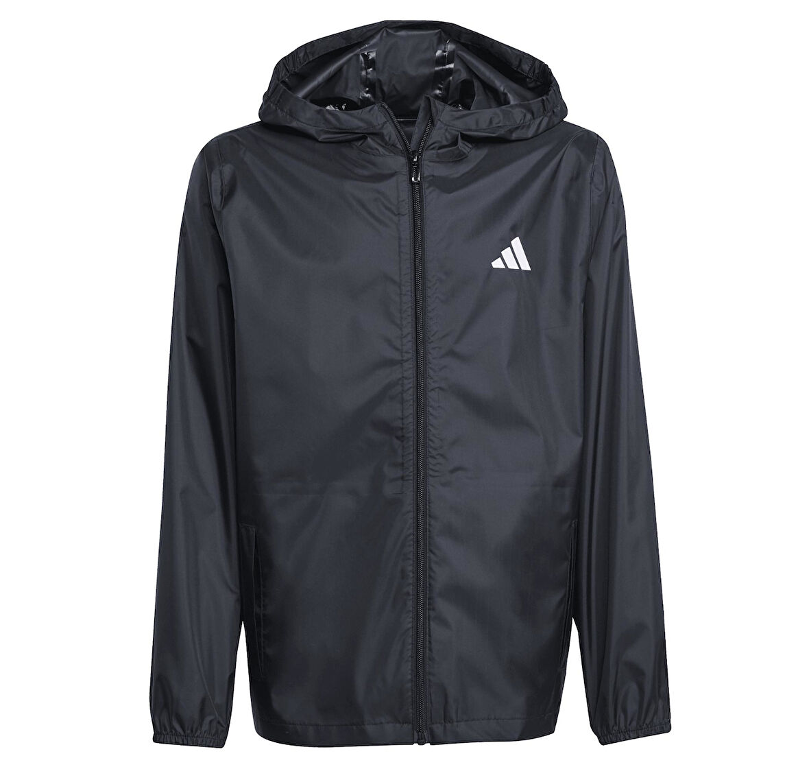 JL9046-C adidas J Raın Jkt &amp;Ccedil;ocuk Yağmurluk-R&amp;uuml;zgarlık Siyah