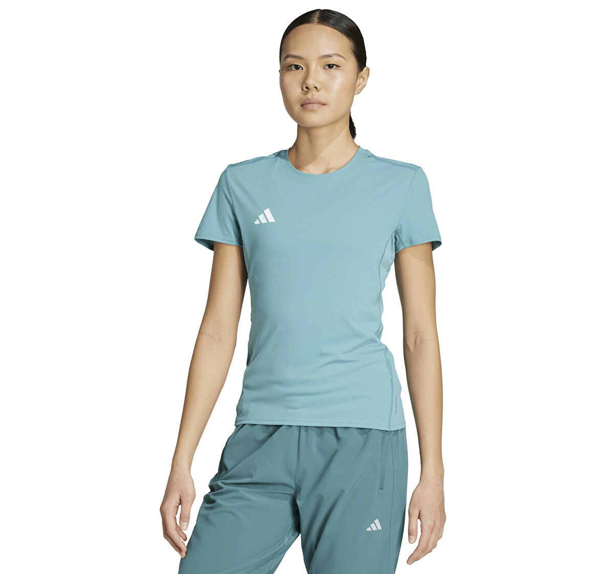 JM8337-K adidas Adızero E Tee Kadın T-Shirt Mavi