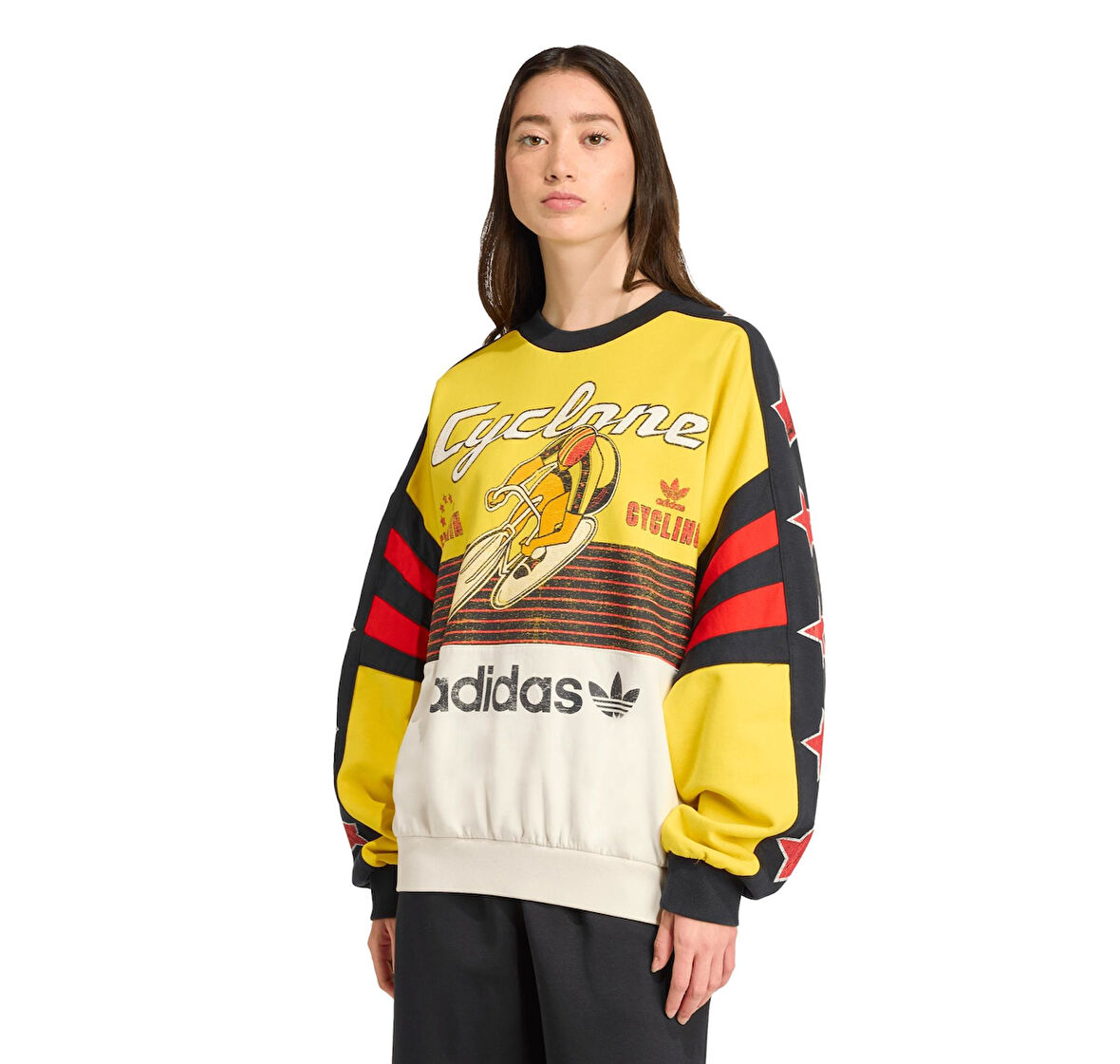 JW0147-K adidas Cyclıng Crew Kadın Sweatshirt Sarı