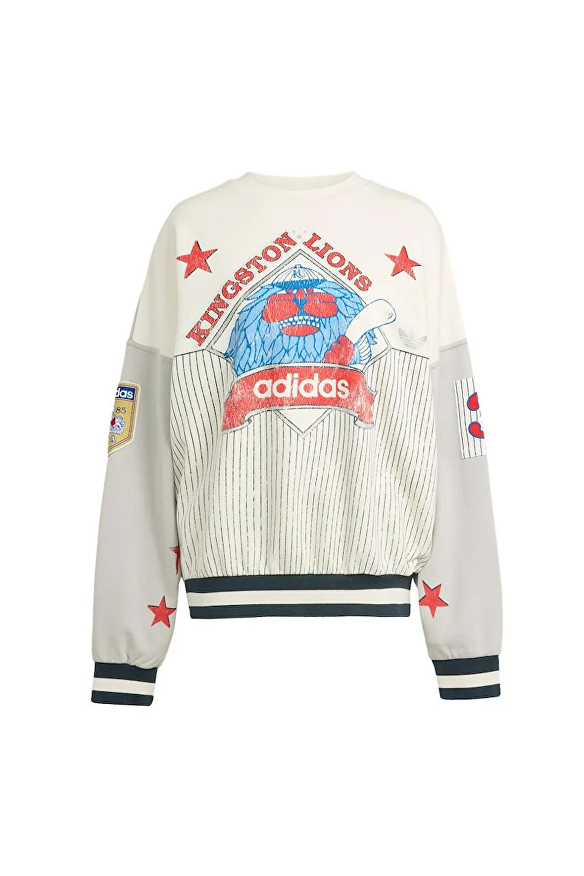 adidas Kadın  Gri  Sweatshirt BASEBALL CREW JW0150