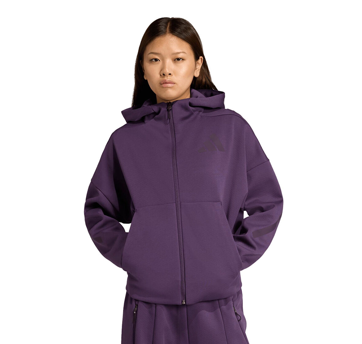 KC4569-K adidas W Z.n.e. Fz Kadın Ceket Mor