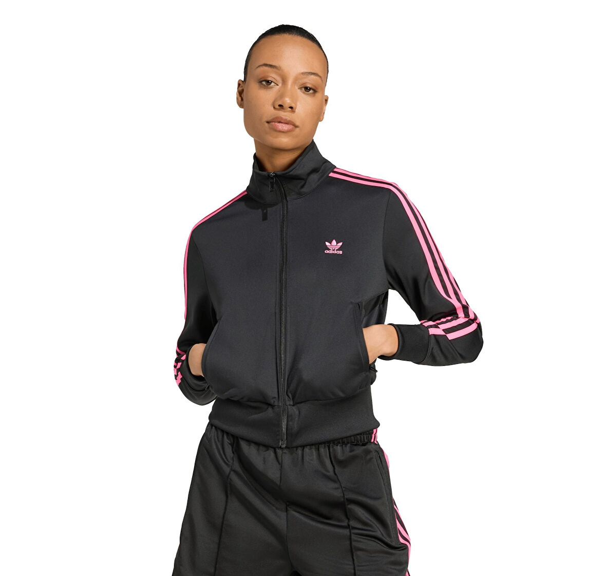 JX1483-K adidas Fırebırd  Tt Kadın Ceket Siyah