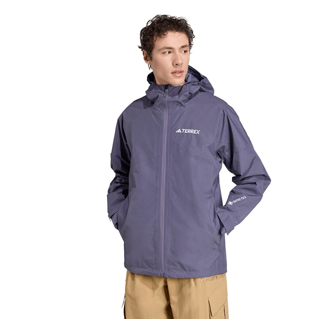 JL9749-E adidas Xpr 2L Gore Jkt Erkek Yağmurluk-R&amp;uuml;zgarlık Mavi