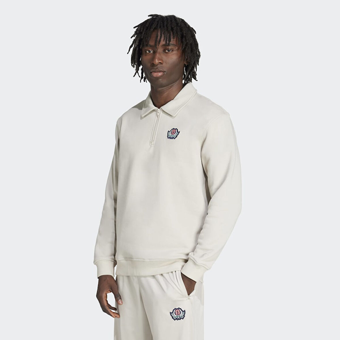 adidas JX8172 GRAPHIC HALF Z Erkek Sweatshirt