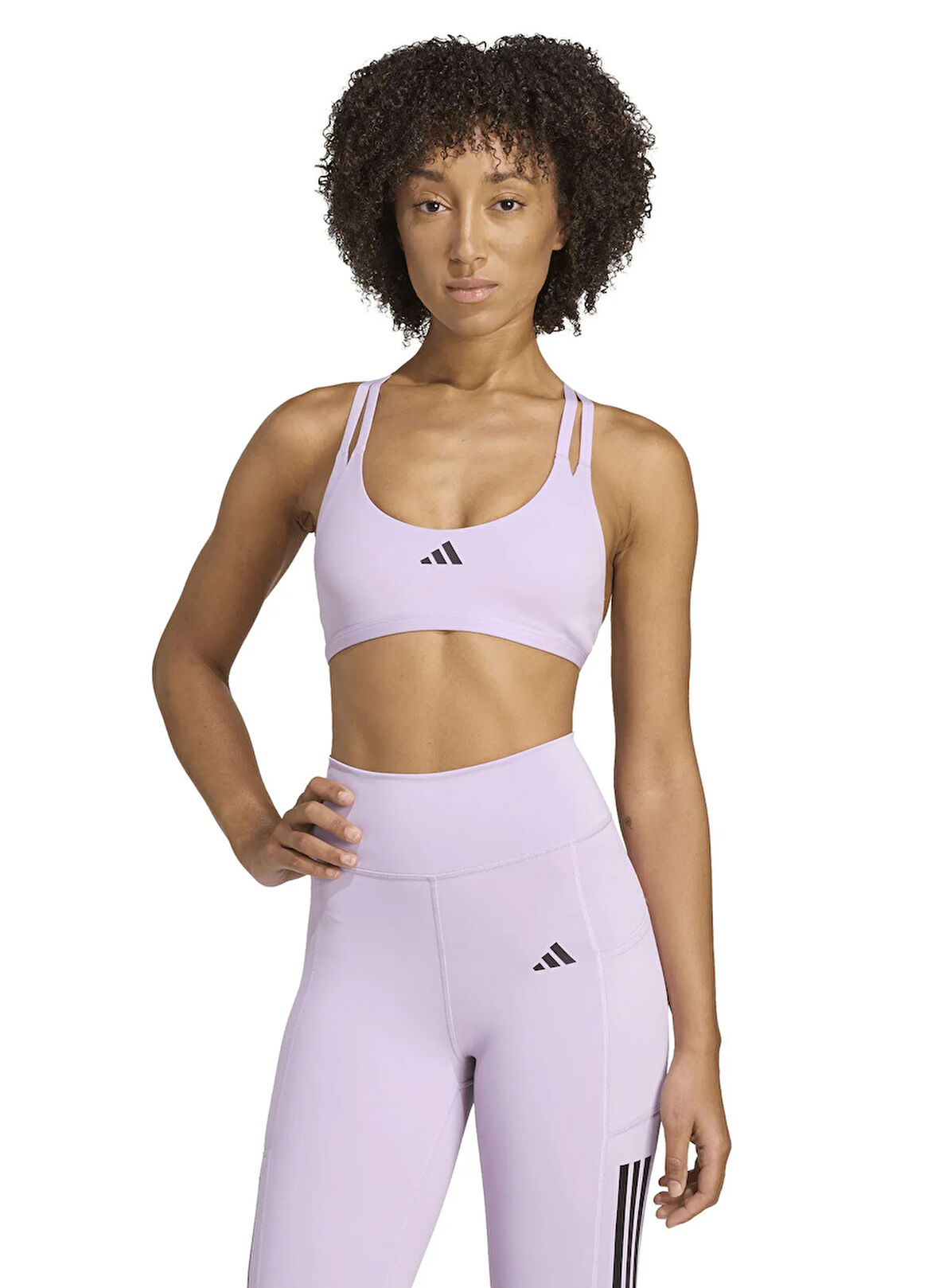 adidas KA3794 AERIM LS STRNGT Açık Lila Sporcu Sütyeni