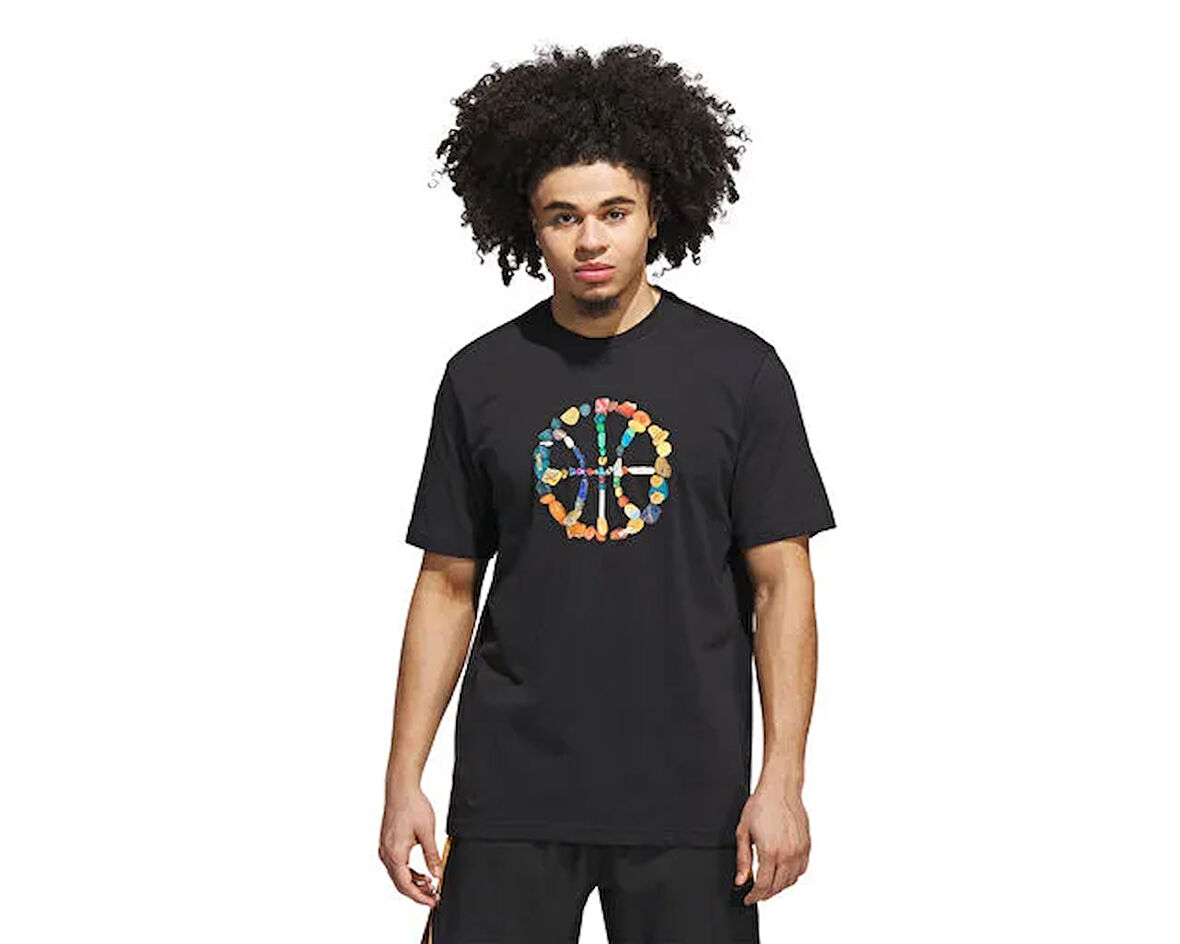 adidas Dawn2Dusk Tee 4 Erkek Basketbol Tişörtü JV8424 Siyah