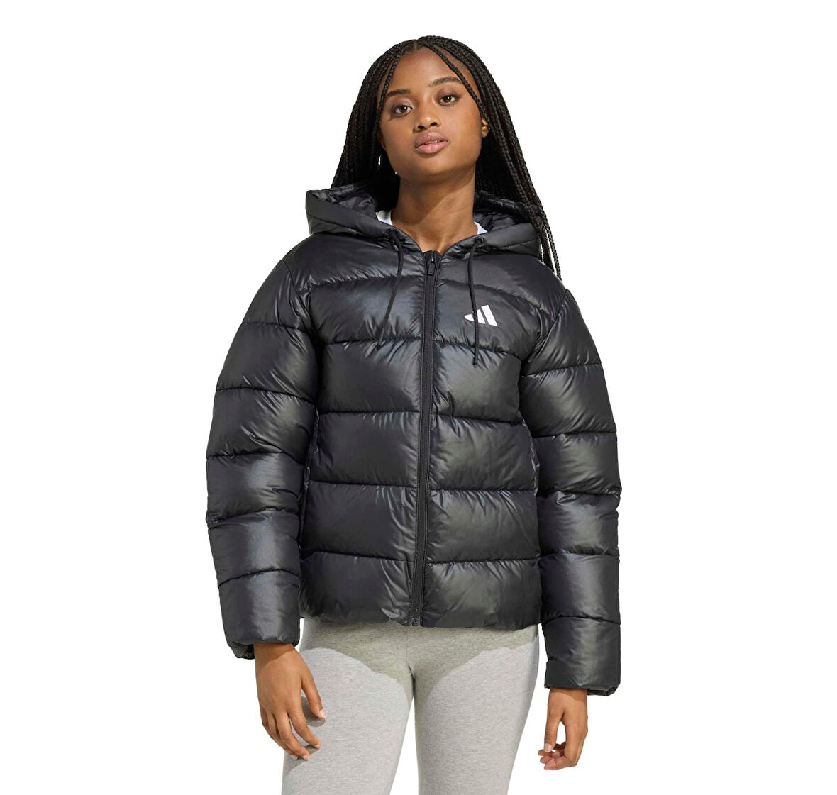 JV7767-K adidas W Ess Sd P Hd J Kadın Mont Siyah