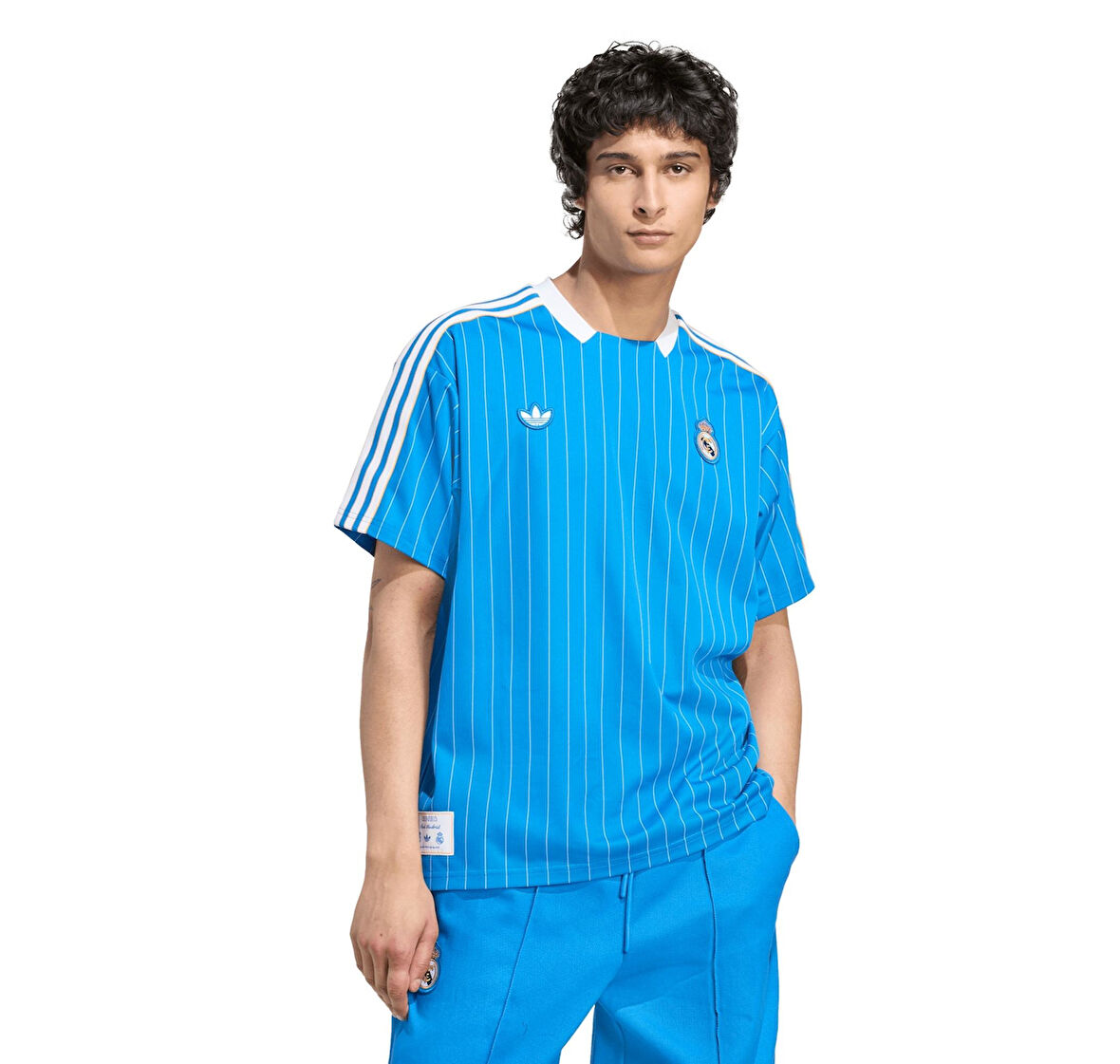 JN3060-E adidas Real Madrid Terrace Icons Erkek Forma Mavi
