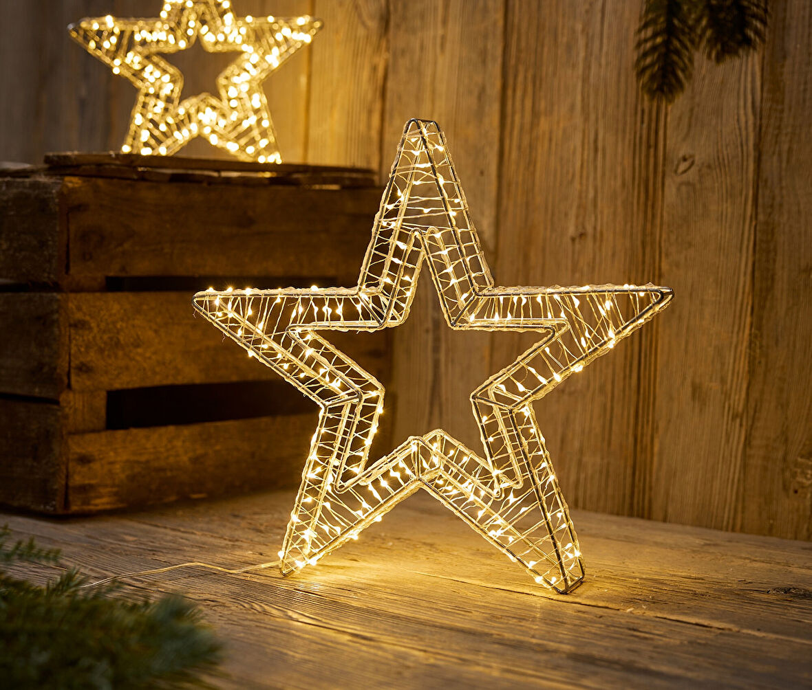 LED Yıldız, 3 D, Büyük, Dış Mekan