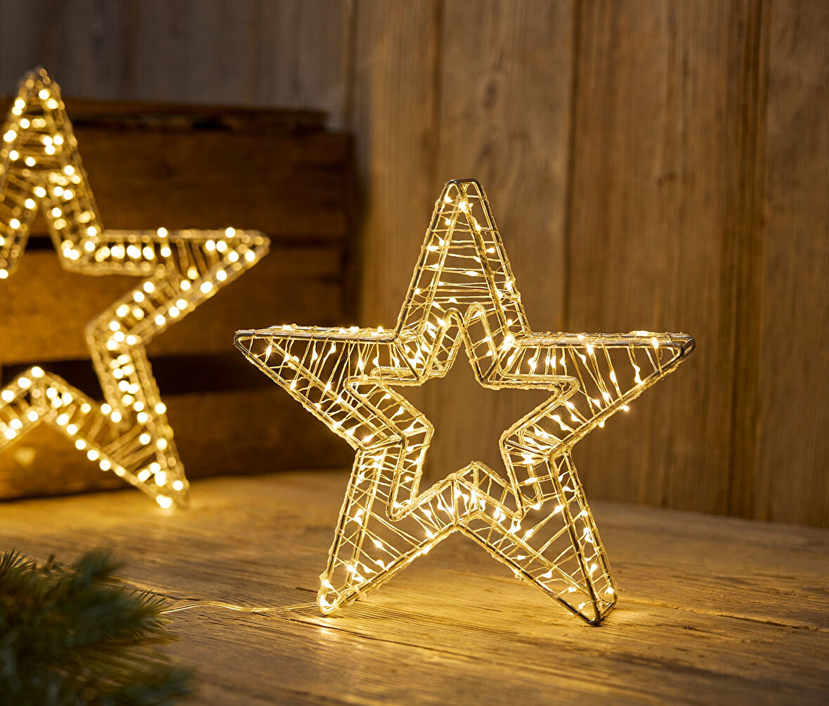 LED Yıldız, 3 D, Küçük, Dış Mekan