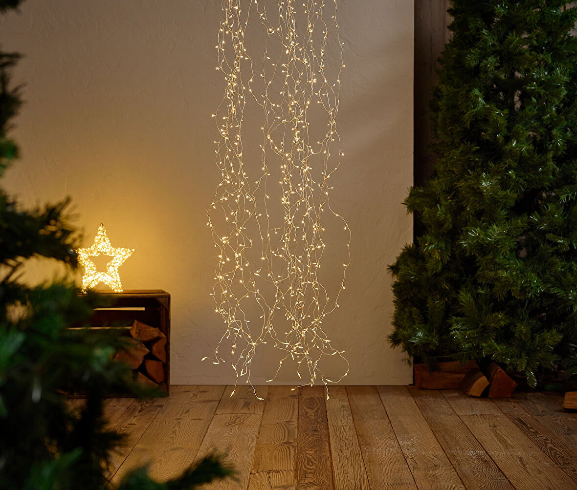 LED Parlak Yıldız Yağmuru, İç-Dış Mekan