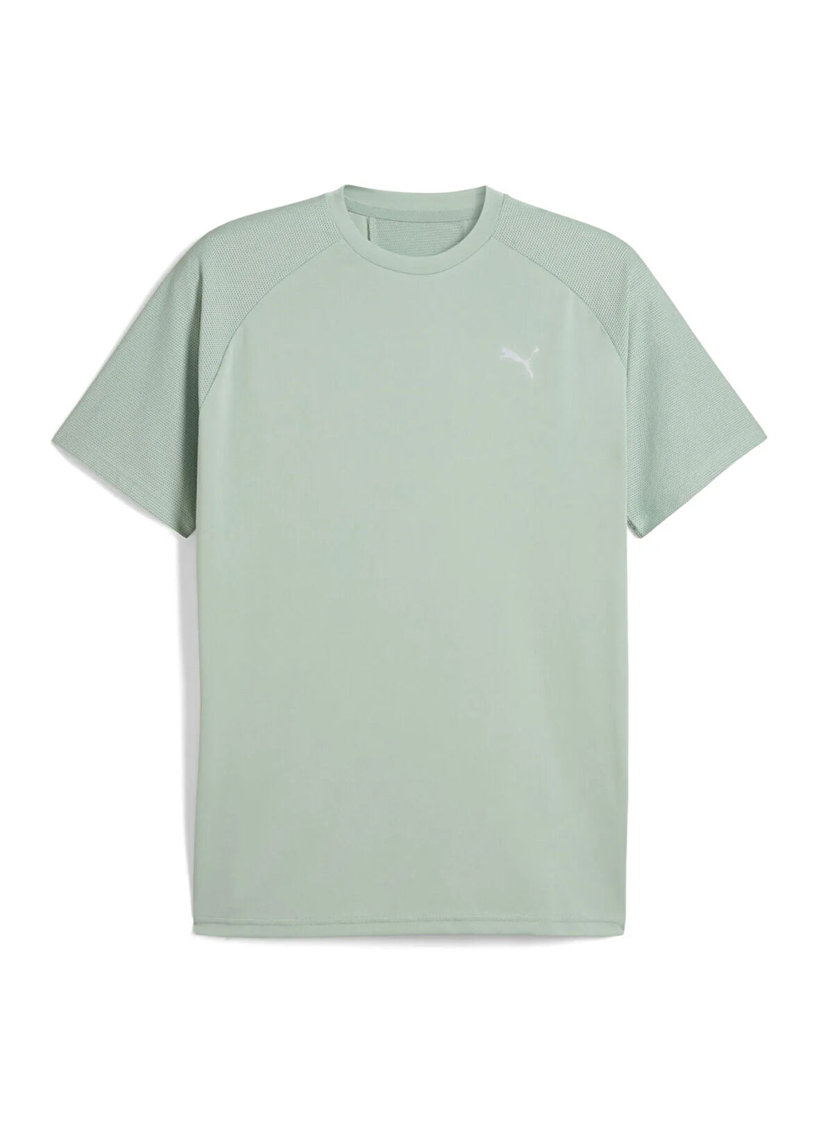 Puma 68862154 TRAINING ESS Tee Green Fog Yeşil Yuvarlak Yaka Regular Fit Düz Erkek T-Shirt