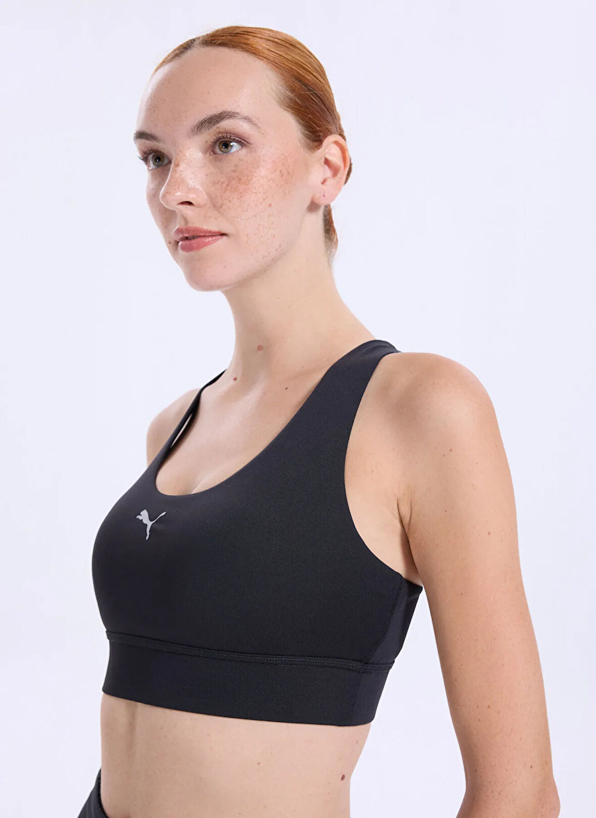 Puma 68951901 TRAINING Mid Impact Bra PU Siyah Sporcu Sütyeni