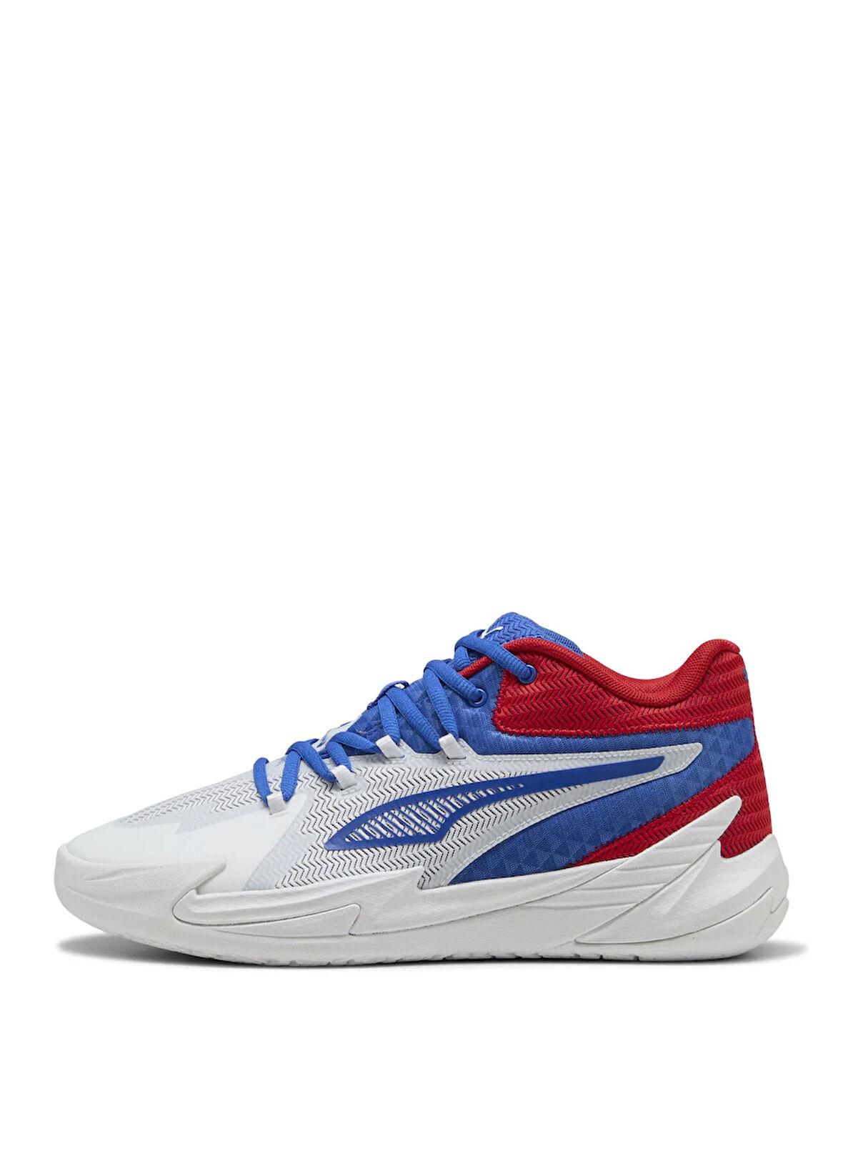 Puma 31135311 DAGGER PUMA White-Mountain Beyaz - Mavi Erkek Basketbol Ayakkabısı