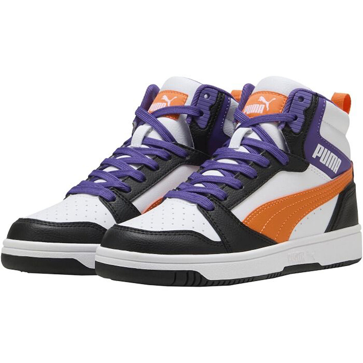 Puma Rebound V6 Mid Günlük Bilekli Spor Ayakkabı SİYAH MOR