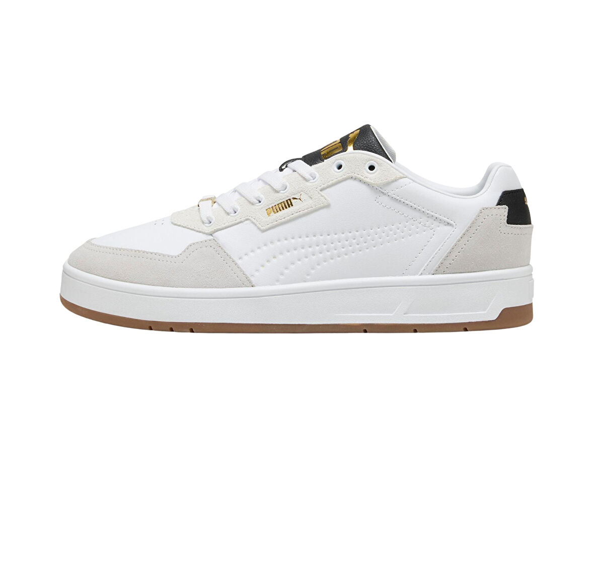 395087-12 Puma Court Classic Lux Sd Spor Ayakkabı Beyaz