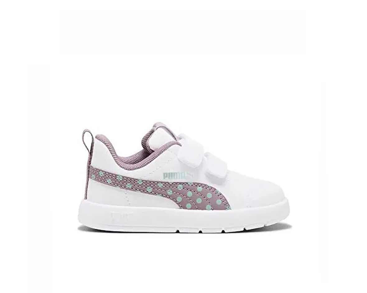 Puma Courtflex V3 Dotty V inf Bebek Günlük Ayakkabı 39875906 Beyaz