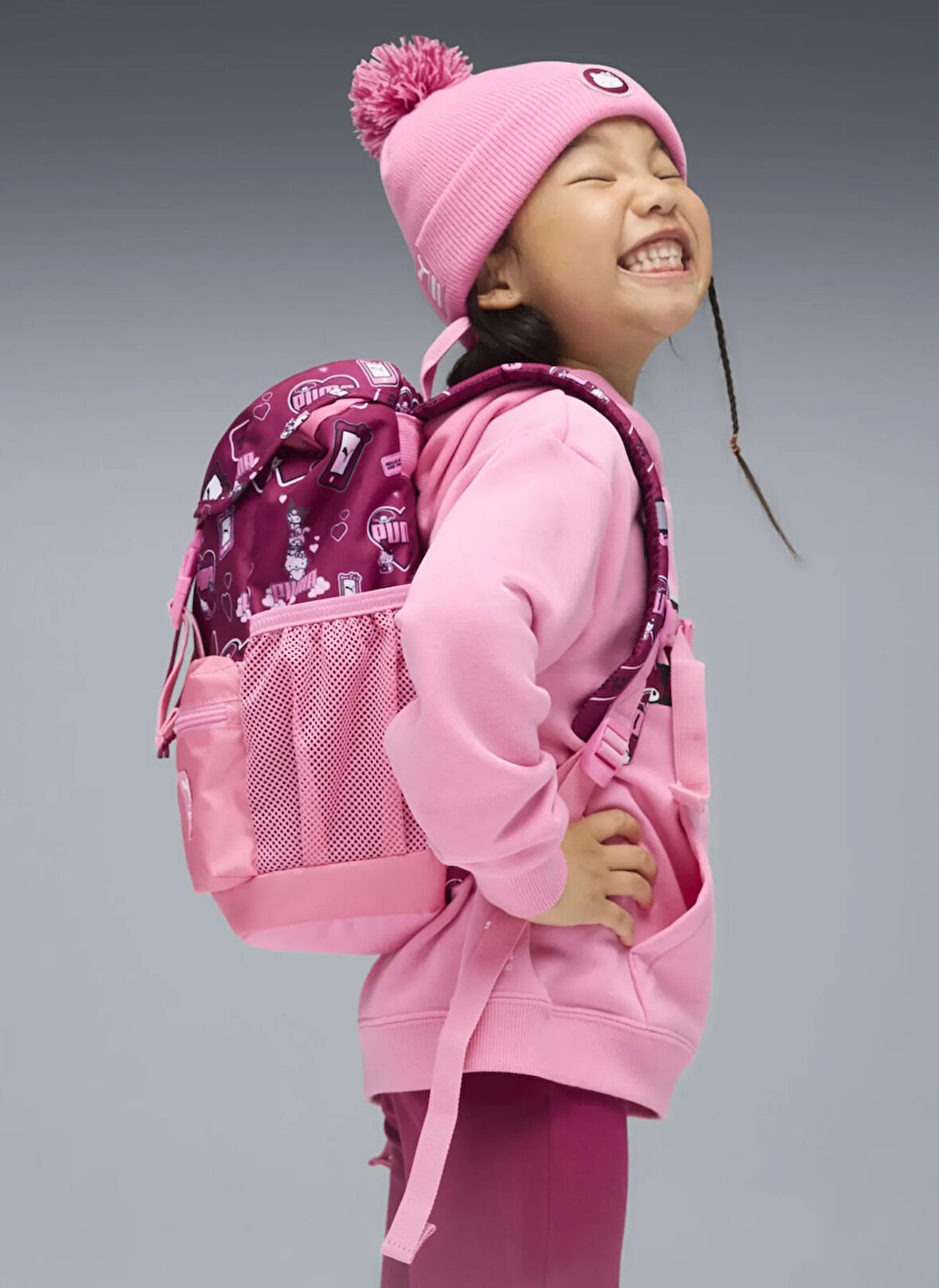 Puma Pembe Kız Çocuk Sırt Çantası 09172201-PUMA x HK&FR Extra Small B