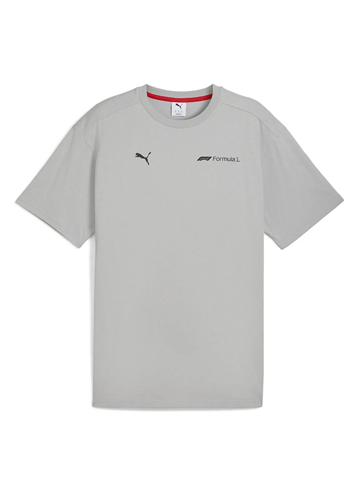 Puma 63012215 F1 ESS+ Graphic Tee -relax Gri Yuvarlak Yaka Regular Fit Düz Erkek T-Shirt