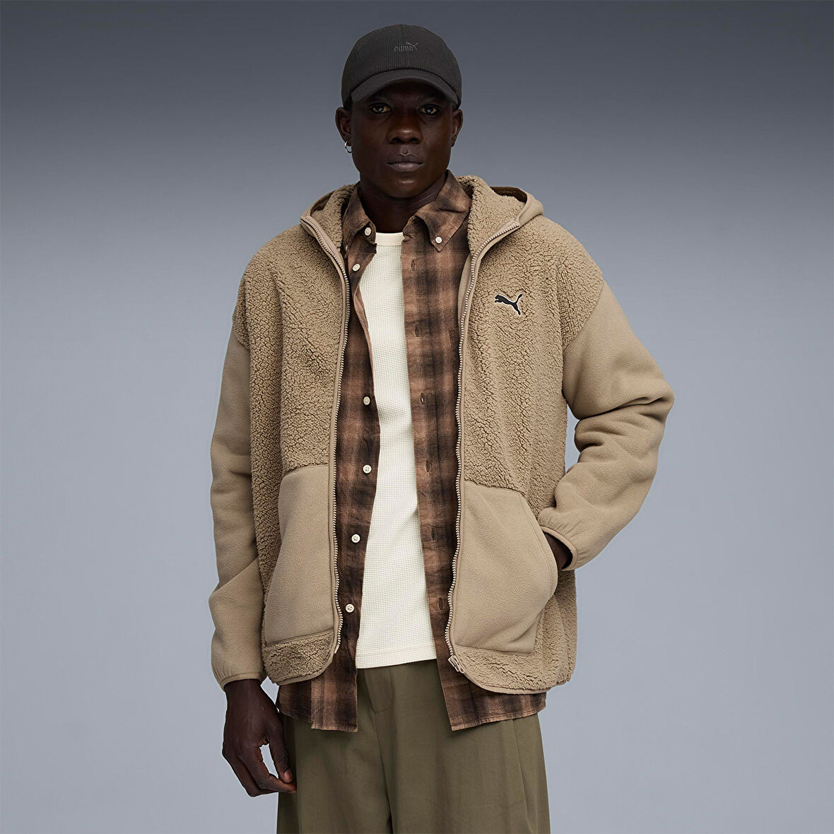 Puma Erkek Full Zip Hoodie Essentials Elevated