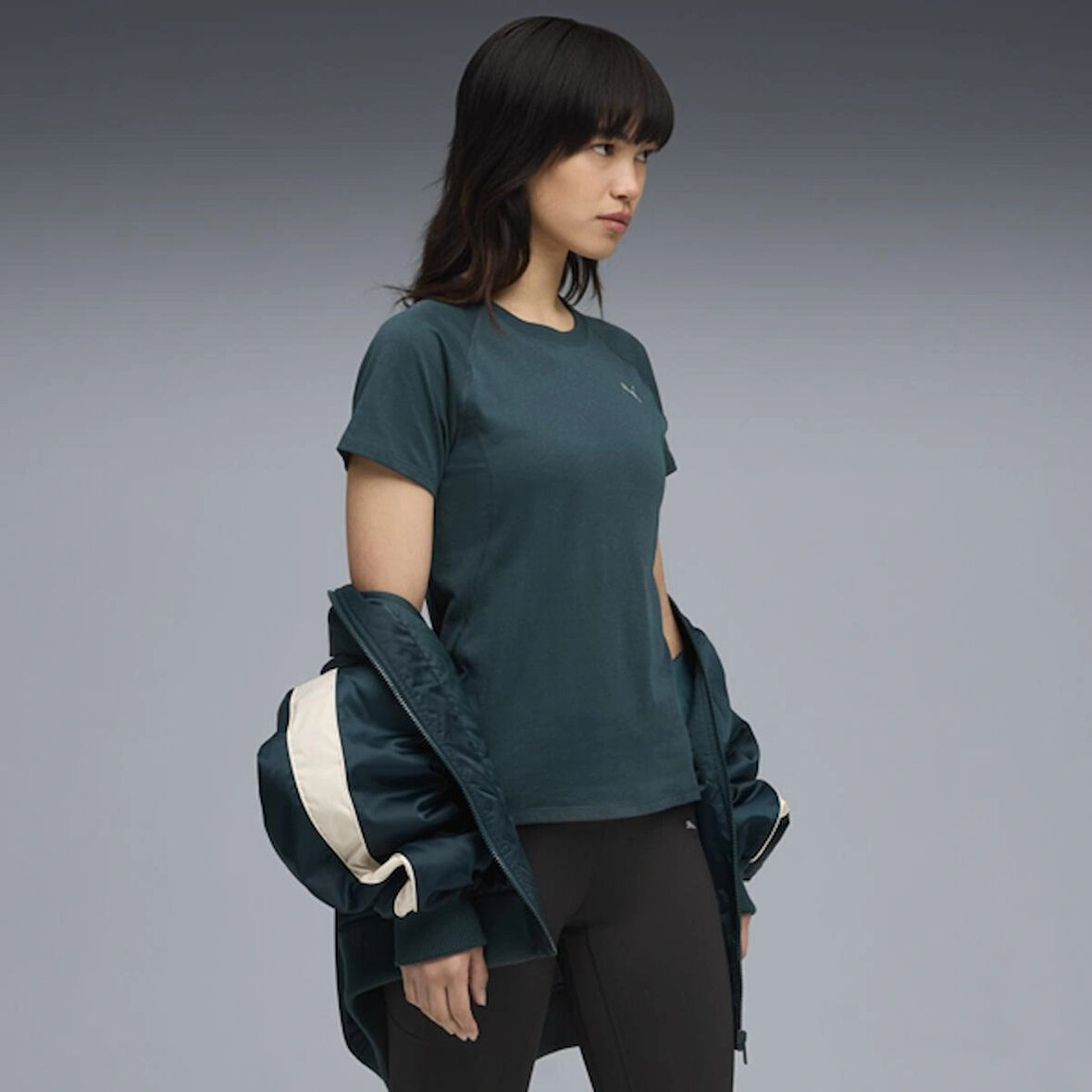 PUMA RUN  VELOCITY TEE TRI-BLEND 52658075 Lacivert