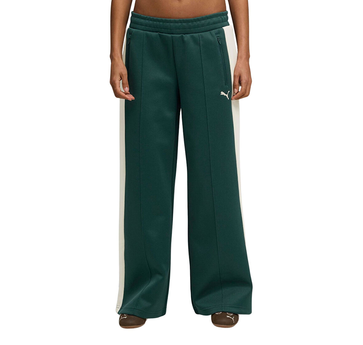 629803-75 Puma T7 Low Rise Track Pants Kadın Eşofman Altı Yeşil