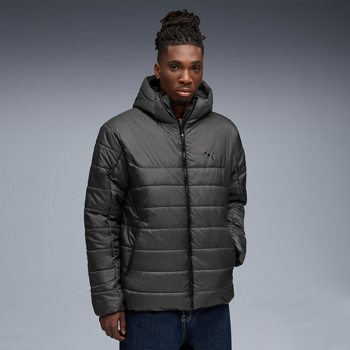 Puma Erkek Mont Essentials Hooded Padded