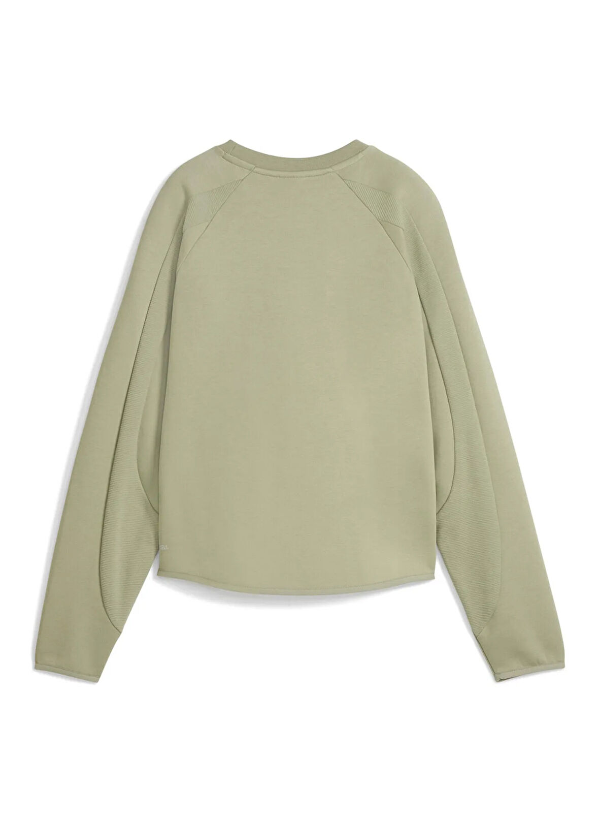 Puma 68814282 EVOSTRIPE Comfort Short Cr Yeşil Yuvarlak Yaka Regular Fit Düz Kadın Sweatshırt