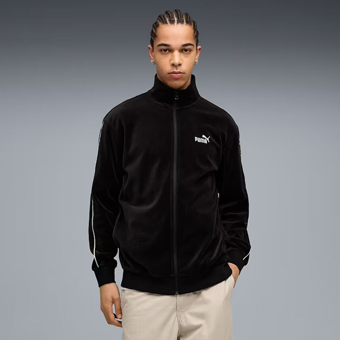 Puma 689116 01 Ess Elevated Velour Erkek Kadife Ceket