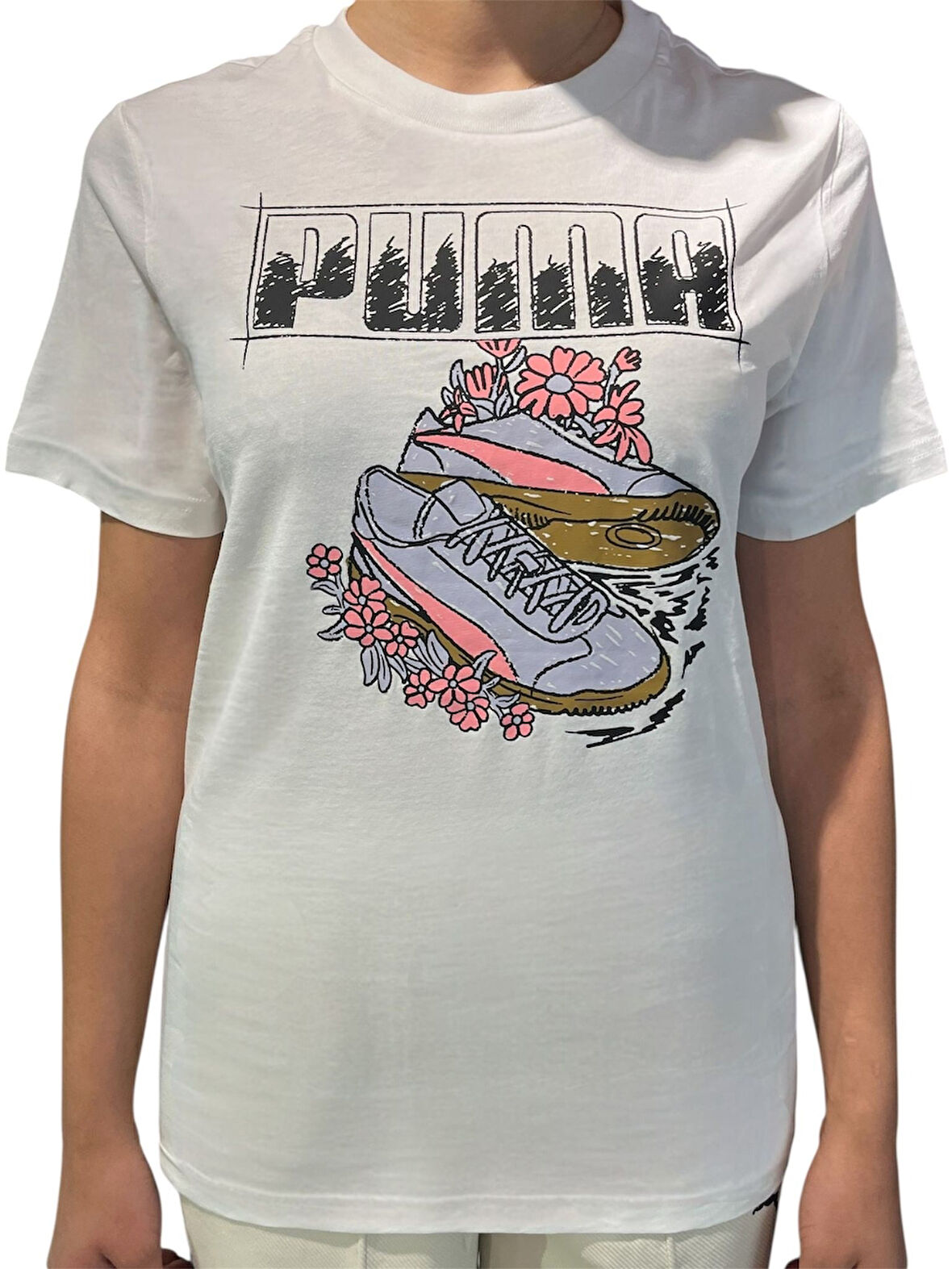 Puma Graphıc Tee Kız Çocuk K.Kol Tshırt