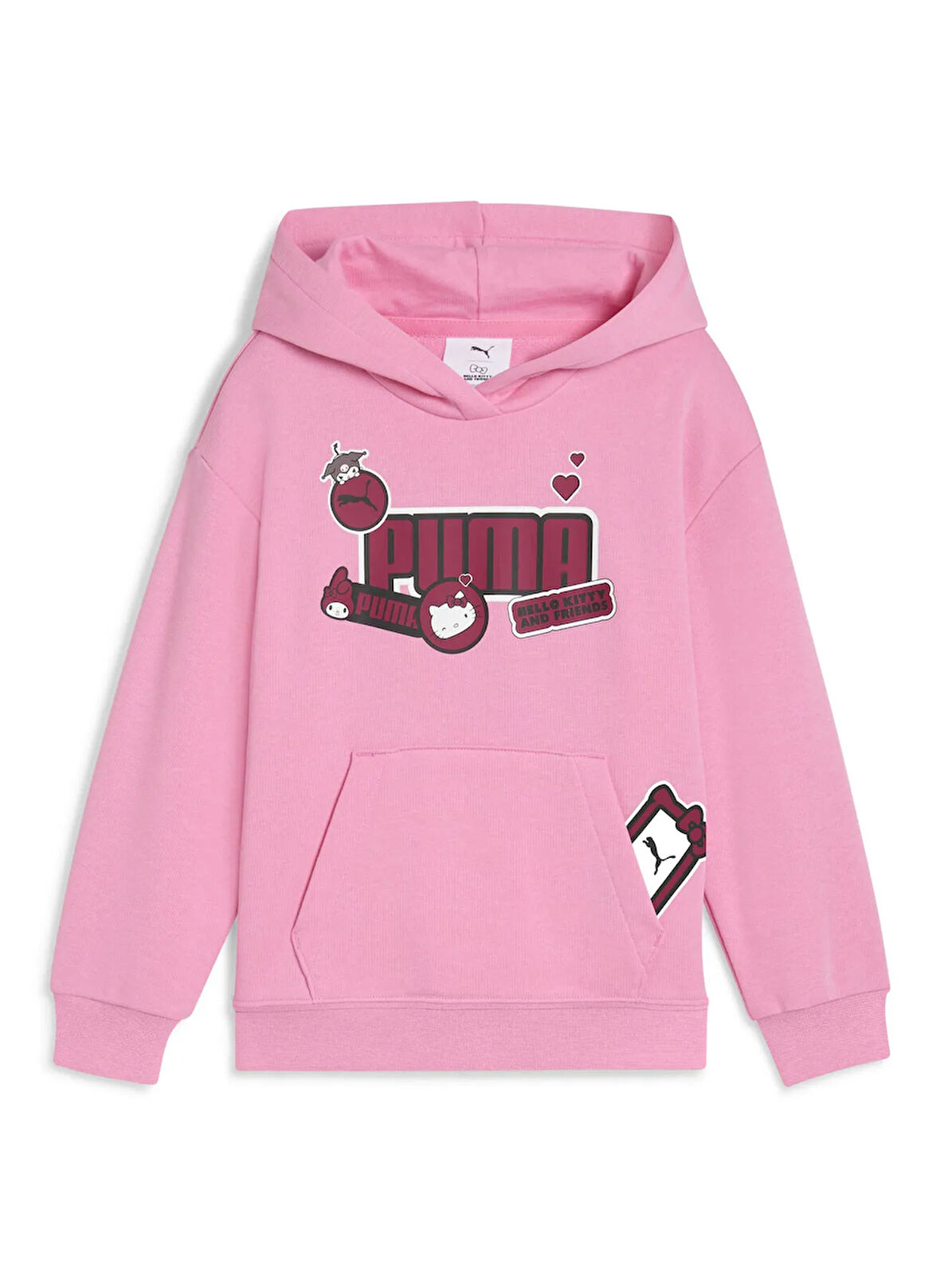 Puma Düz Kız Çocuk Pembe Sweatshırt 63238733-PUMA X HELLO KITTY & FRIEN