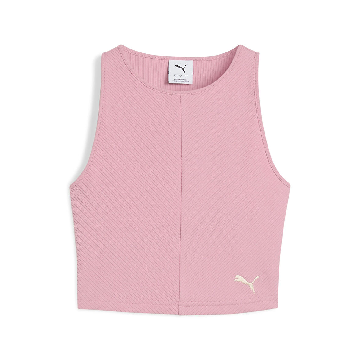 Puma Wardrobe Ess Ribbed Crop Top Kadın Yetişkin T-shirt