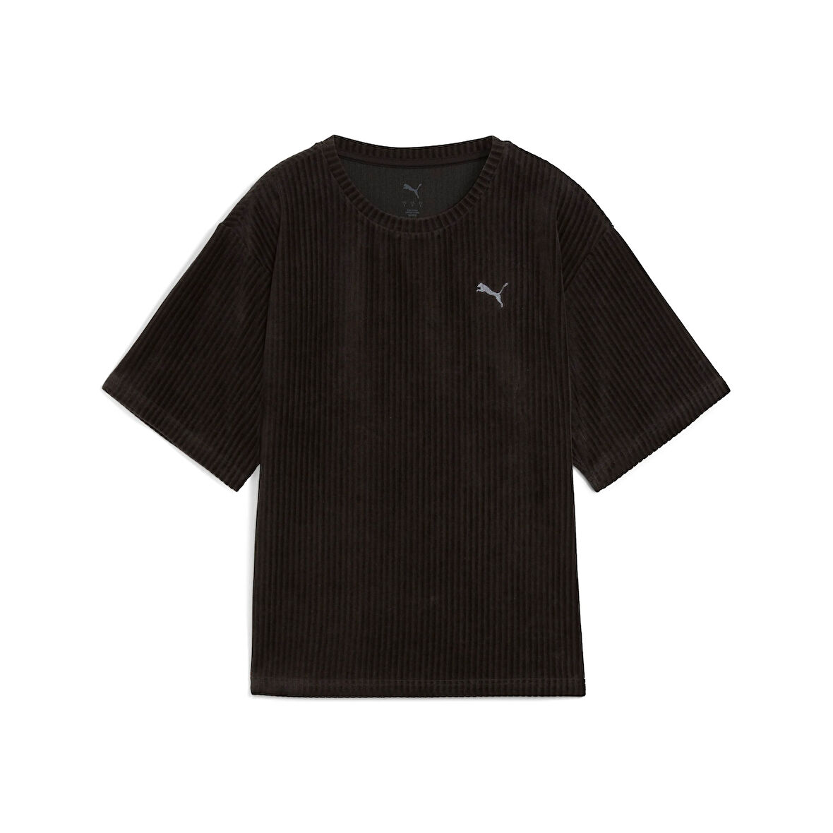 Puma Ess Elevated Velour Tee Kadın Yetişkin T-shirt