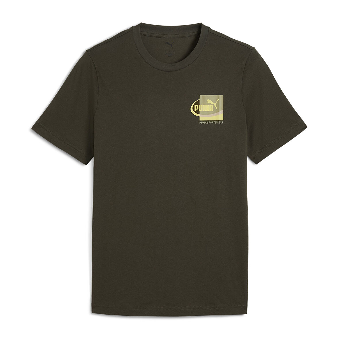 Graphic Tee Erkek Yeşil Günlük Stil T-Shirt 68803470