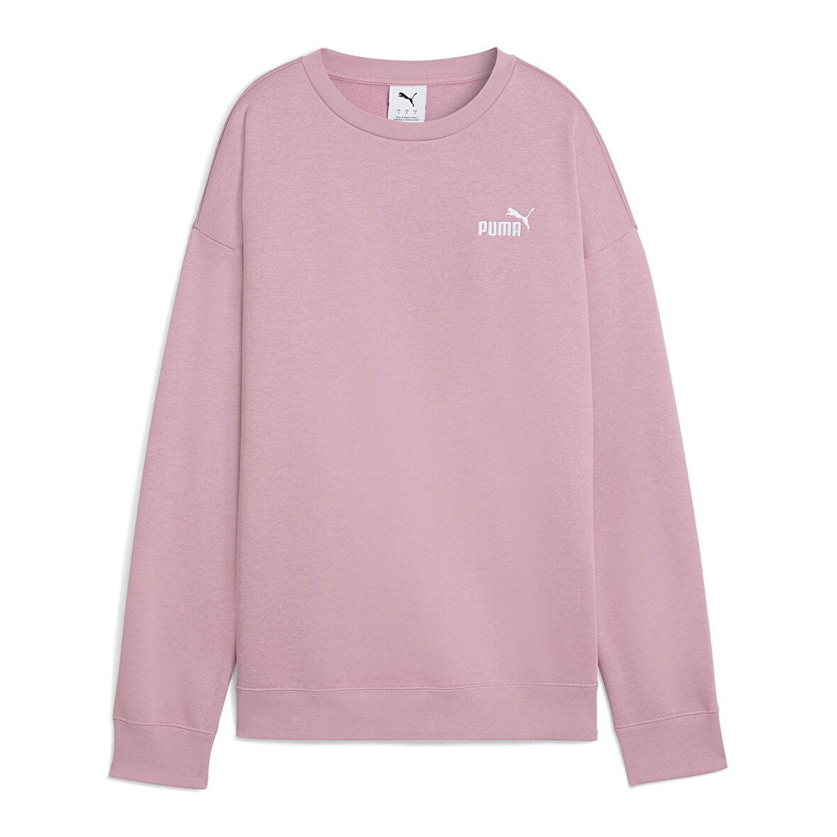 Ess Small Logo Relaxed Crew Kadın Pembe Günlük Stil Sweatshirt 63326865