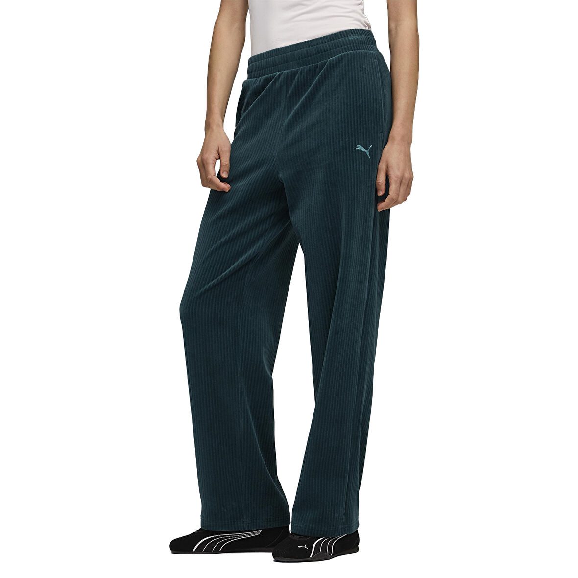 Ess Elevated Velour Kadın Yeşil Günlük Stil Eşofman Altı 68810875