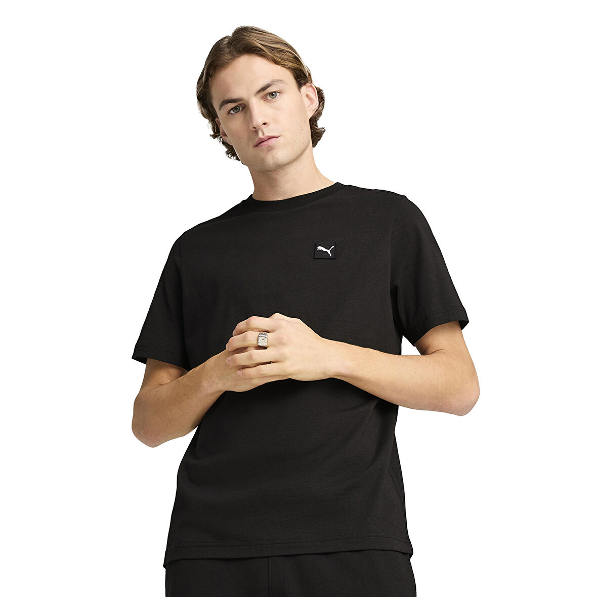 Essentials Elevated Erkek Siyah Günlük Stil T-Shirt 69089301