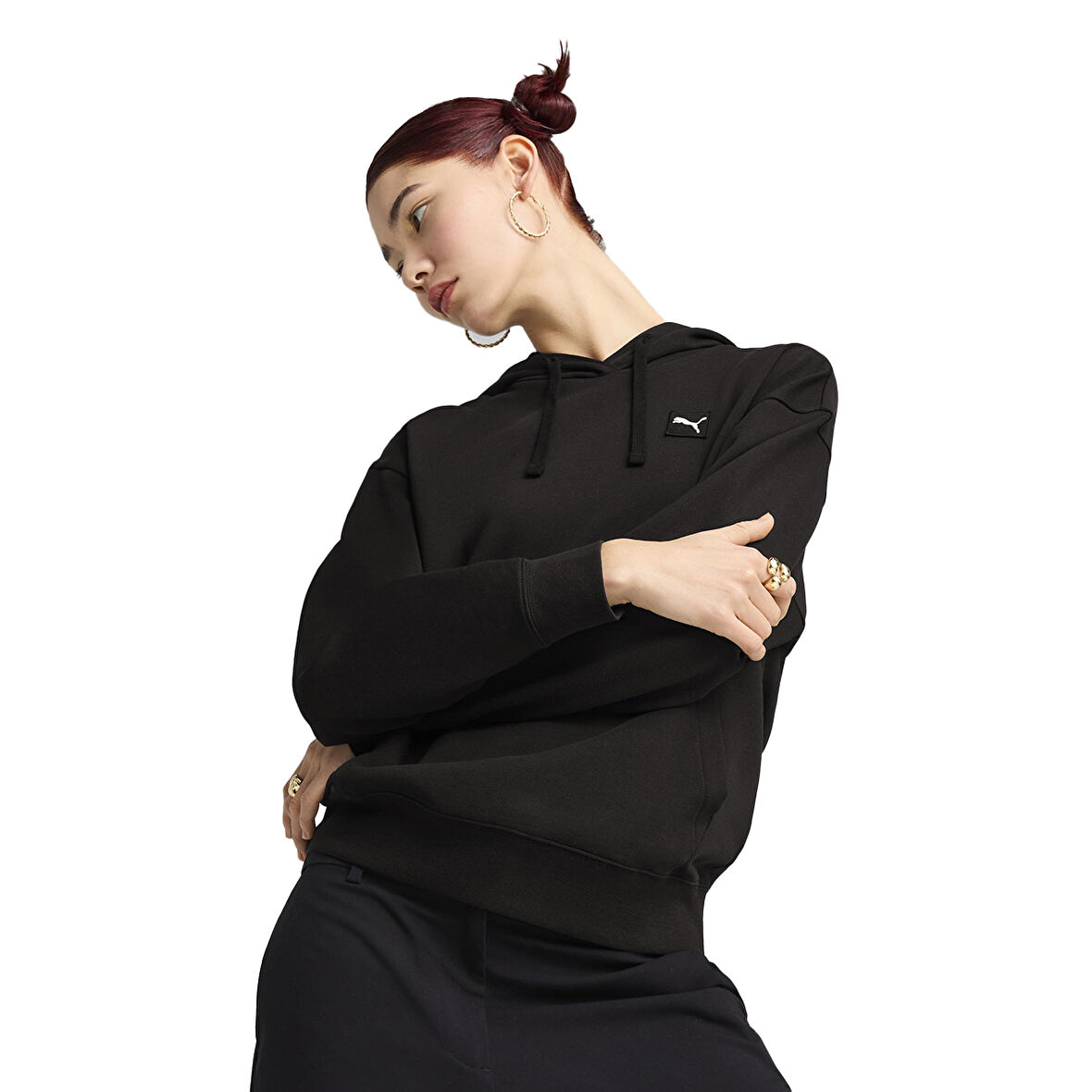 Essentials Elevated Kadın Siyah Günlük Stil Sweatshirt 69090101