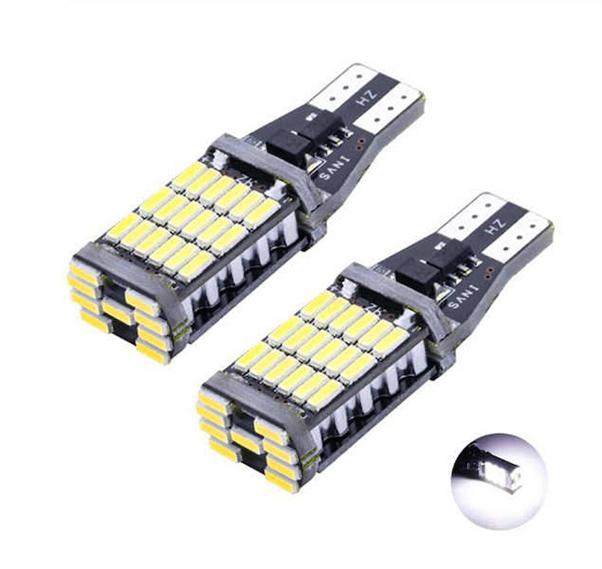 T15 W16W Canbus 45 Smd led Beyaz Renk Geri Vites Park Ampülü 2 Adet