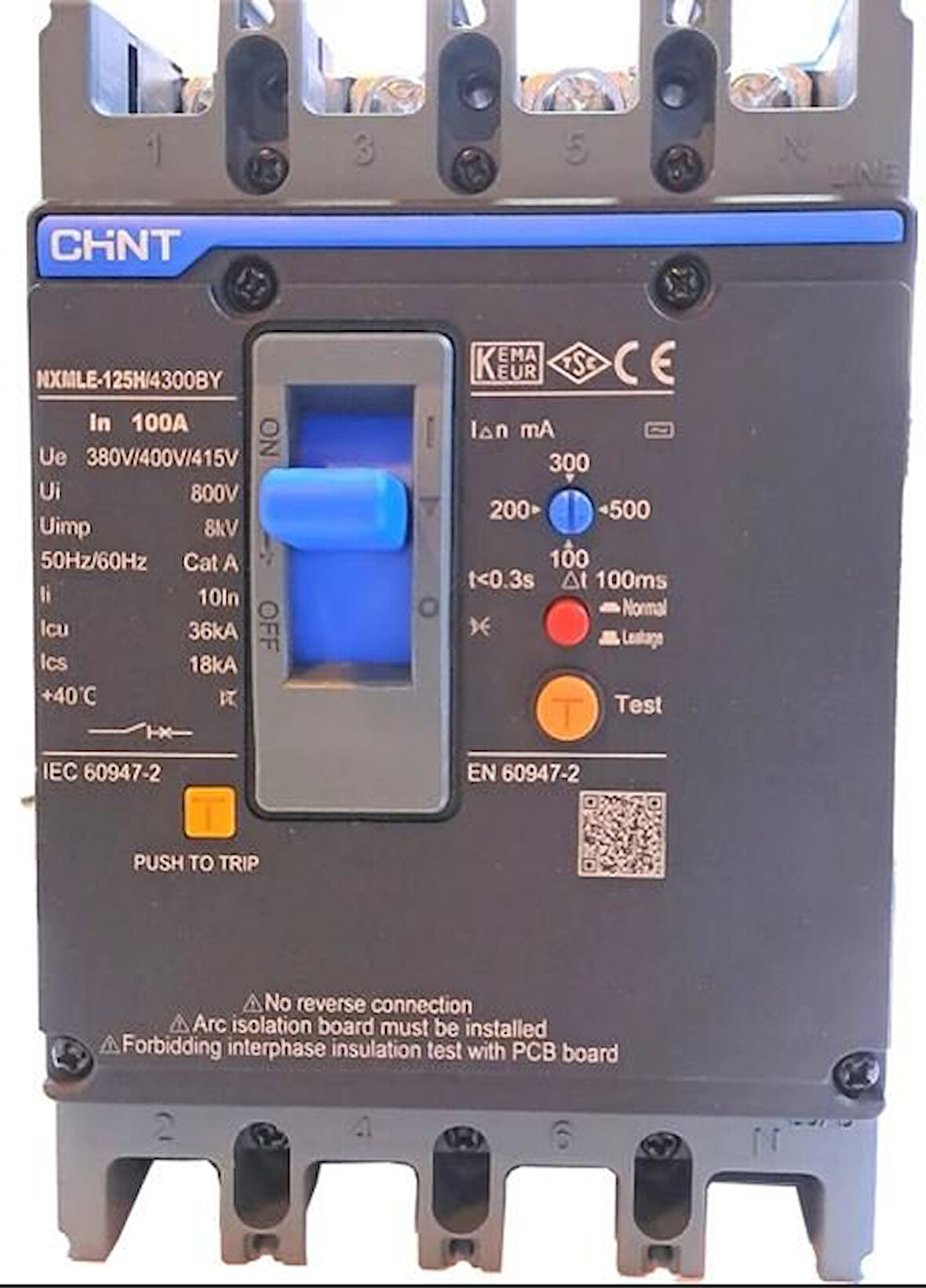 CHİNT - 337238 4X100A 36kA NXMLE-125H K.A.K KOMPAK ŞALTER